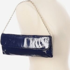 HOBO Int'l Blue Genuine Patent Leather Clutch & Shoulder Bag